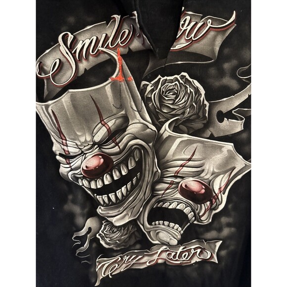 BIG & TALL “BIG DADDY EXCLUSIVE DESIGN” Black Graphic TShirt 2XL Distressed WTF - Picture 4 of 11